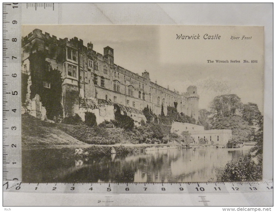 CPA Angleterre - Warwick Castle - River Front - Warwick