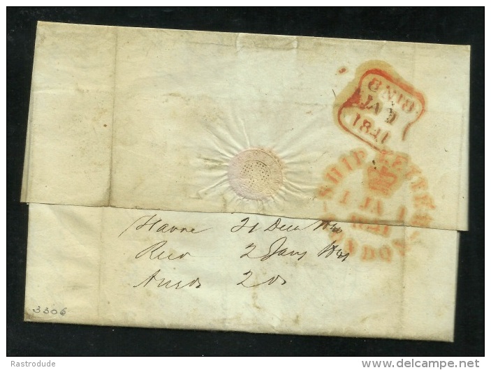 1840 LAC LE HAVRE A LONDON - SHIP LETTER - 1801-1848: Precursors XIX