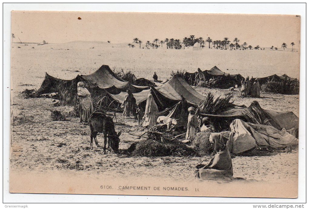 Cpa - Campement De Nomades (Afrique Du Nord) - Afrique