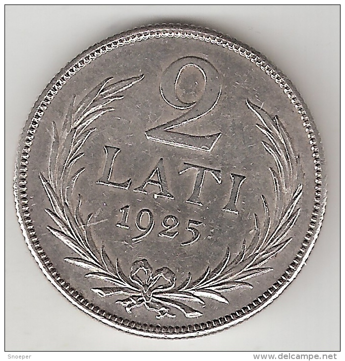 Latvia 2 Lati 1925  Km 8  Xf+ Look !!! - Latvia