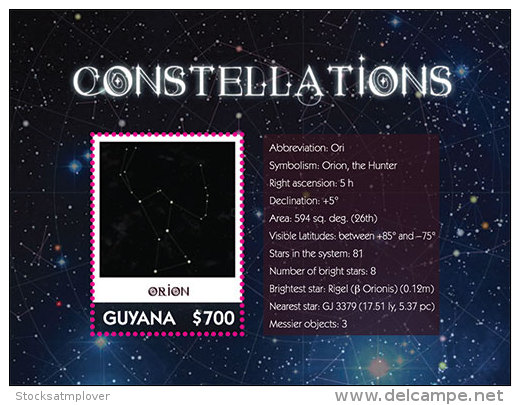 Guyana-2013-Space-CONSTELLATIONS S/S - Other & Unclassified