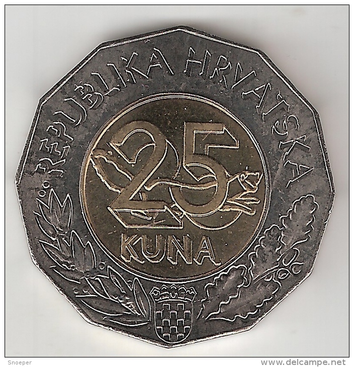 Croatia 25 Kuna 1997  Km 47  Unc - Croatie