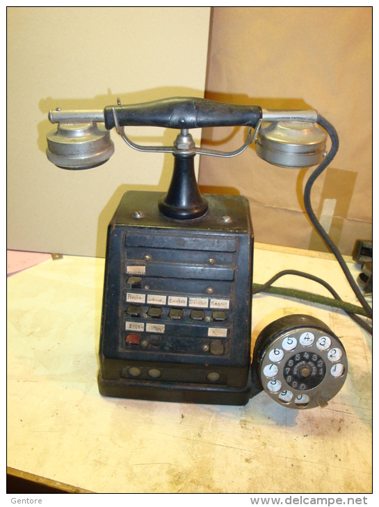 ANTIQUE TELEPHONE APPARATUS MADE BY AKTIESELSKAPET ELEKTRISK BUREAU - Telefonía
