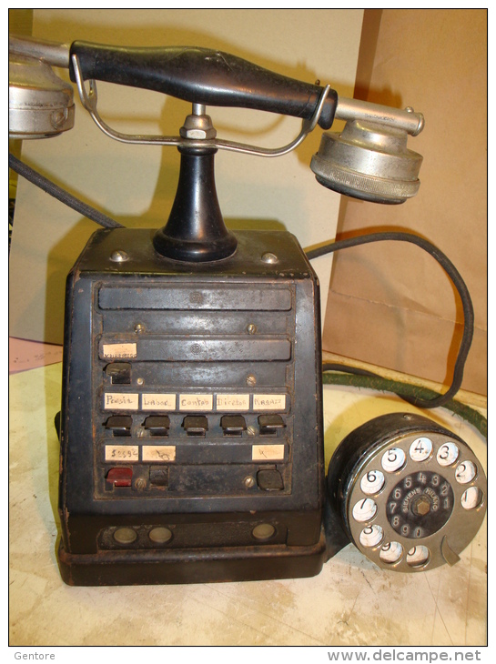 ANTIQUE TELEPHONE APPARATUS MADE BY AKTIESELSKAPET ELEKTRISK BUREAU - Telephony