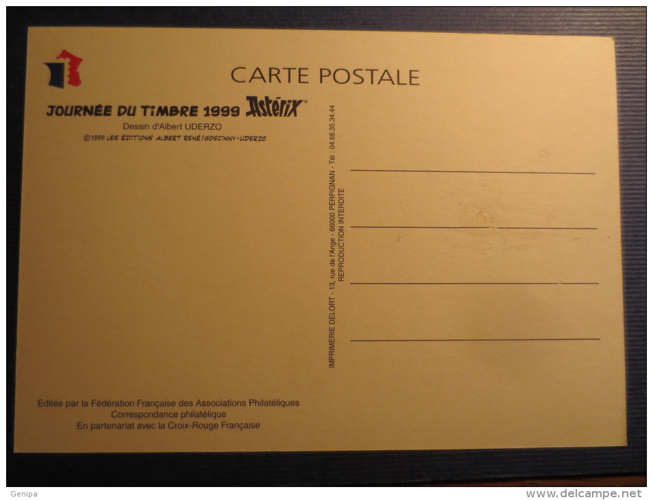 JOURNEE DU TIMBRE 1999 - ASTERIX (Scan) - Poste & Facteurs