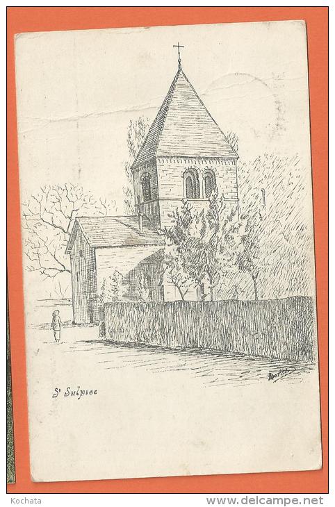 Y216, St Sulpice, Marcel Dorier,  Circulée Poste De Campagne - Saint-Sulpice