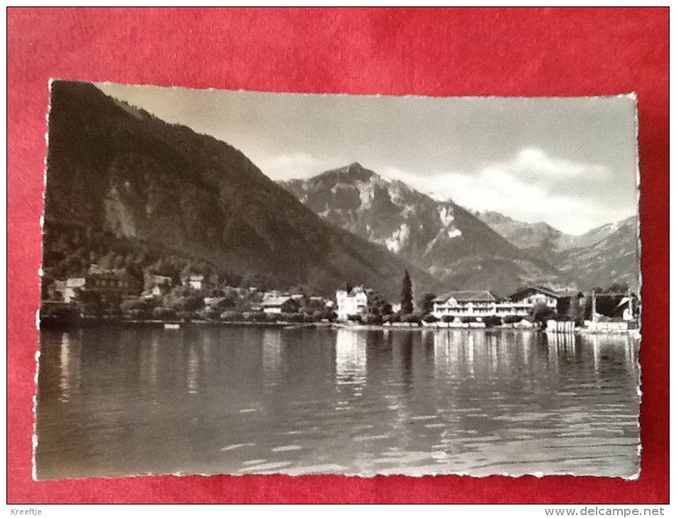 La Suisse Bönigen Am Brienzersee Mit Sulegg & Schwalmern -> Belgique 1952 - Bönigen