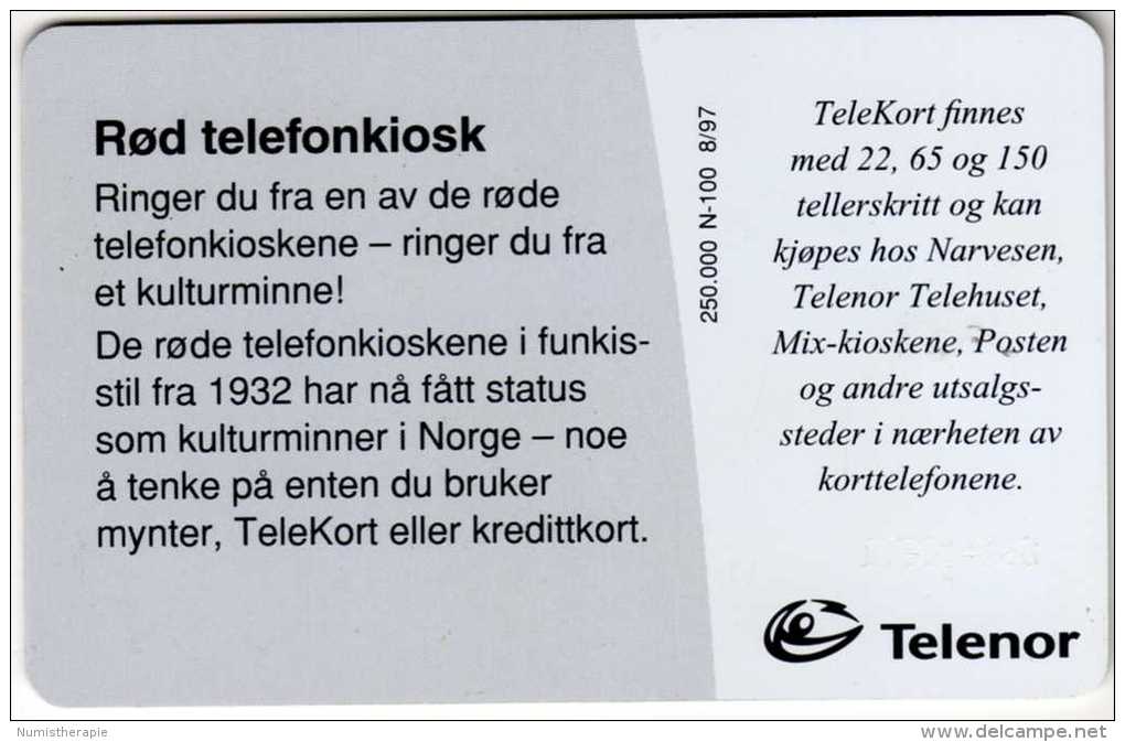 Telenor Norvège : Cabine Téléphonique - Téléphones