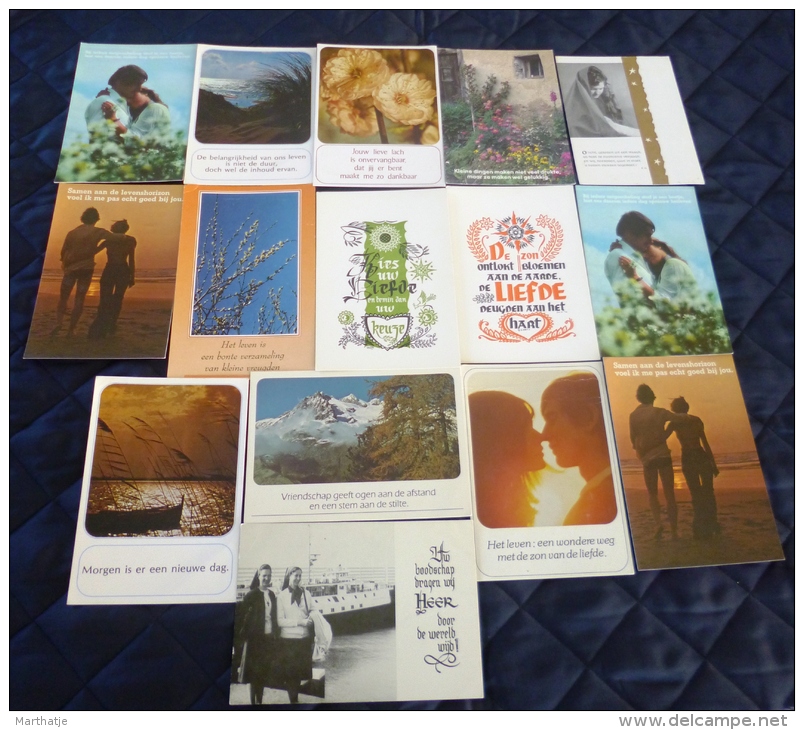 15 Postkaarten Met Een Boodschap/gedicht - 5 - 99 Postkaarten