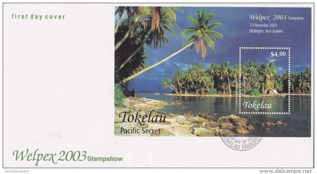 Tokelau 2004 Pacific Secre - Welpex Stamp Show, Wellington, NZ MS FDC - Tokelau