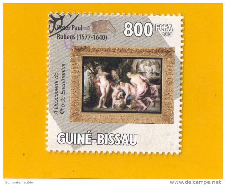 GUINEE  -  BISSAU ,,, PETER  PAUL  RUBENS  (  1577  //  1640  )  ,,, **  800   FCFA **  POSTE 2010 ,, TBE - Guinea-Bissau