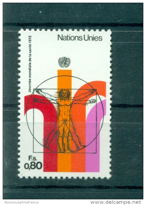 Nations Unies Géneve 1972 - Michel N. 24 - "Journée Mondiale De La Santé" - Nuevos