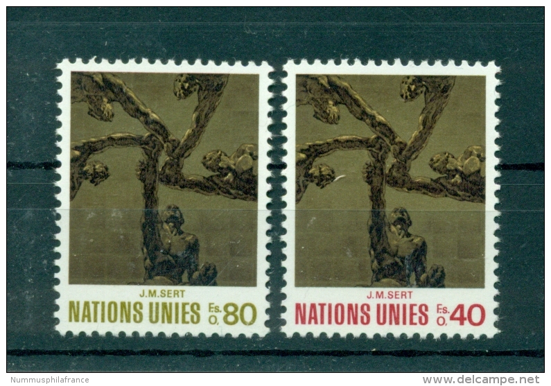 Nations Unies Géneve 1972 - Michel N. 28/29 - "J. M. Sert" - Unused Stamps
