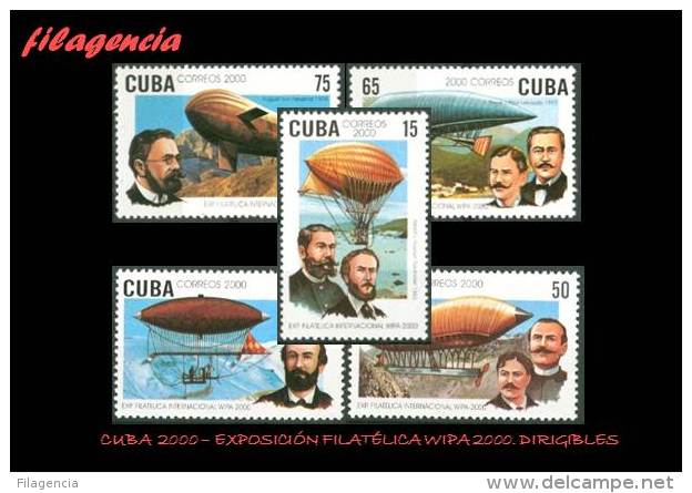 AMERICA. CUBA MINT. 2000 EXPOSICIÓN FILATÉLICA WIPA 2000. DIRIGIBLES - Ongebruikt