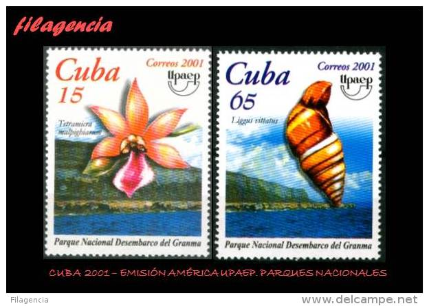 AMERICA. CUBA MINT. 2001 EMISIÓN AMÉRICA UPAEP. PARQUES NACIONALES. FLORA & FAUNA - Neufs