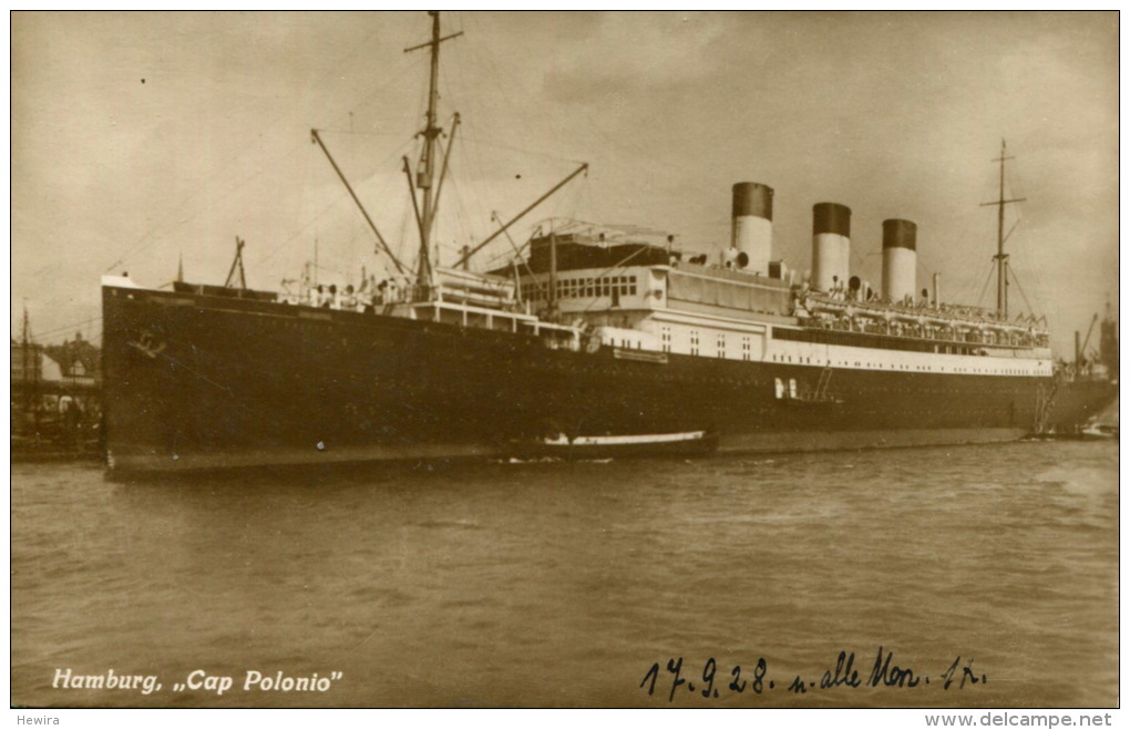 AK S.D. Cap Polonio 1928 SD Schiff Dampfer HSDG Hamburg Südamerika Ship Steamer - Steamers