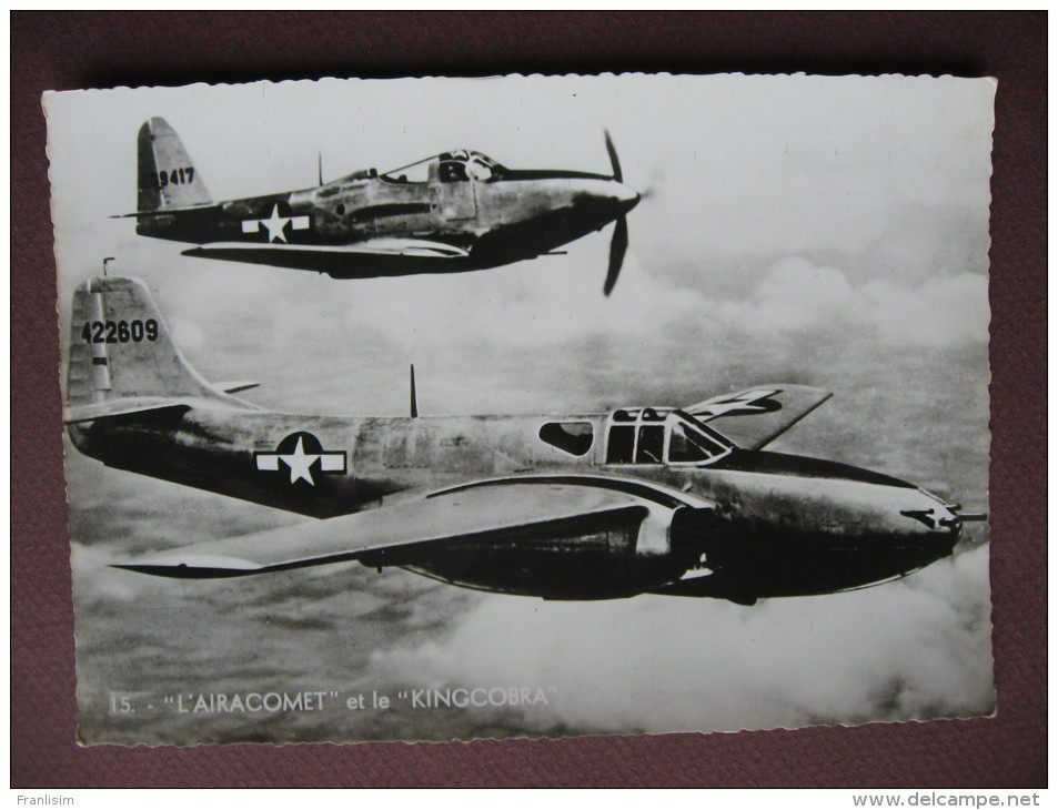 RARE lot 21 CPA CPSM PHOTO AVIATION RAF & USA AVIONS BOMBARDIER CHASSE HYDRAVION PLANEUR divers. descriptifs et pochette