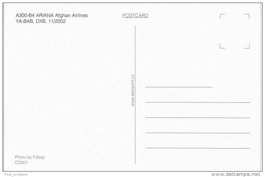 Thème -  Avion - Aeroprint  CD001 - A300 B4 Ariana Afghan Airlines - 1946-....: Moderne