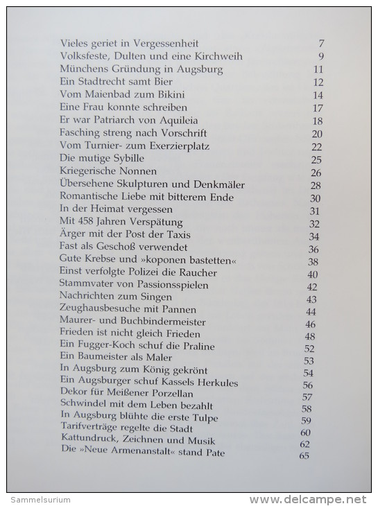 Walter Scheidler "Unbekanntes Aus Augsburg" - Other & Unclassified