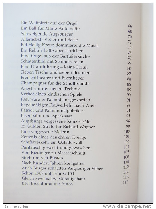 Walter Scheidler "Unbekanntes Aus Augsburg" - Andere & Zonder Classificatie