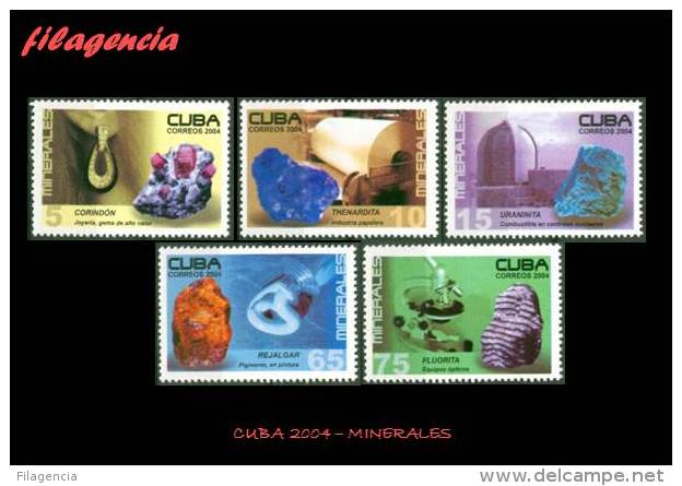 AMERICA. CUBA MINT. 2004 MINERALES - Unused Stamps