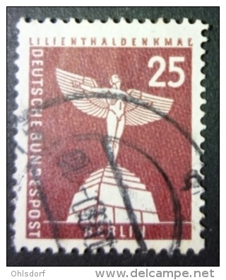 BERLIN 1956: Mi 147 W V R, Rollenmarke, Geriffeltes Papier, O - KOSTENLOSER VERSAND AB 10 EURO - Rolstempels