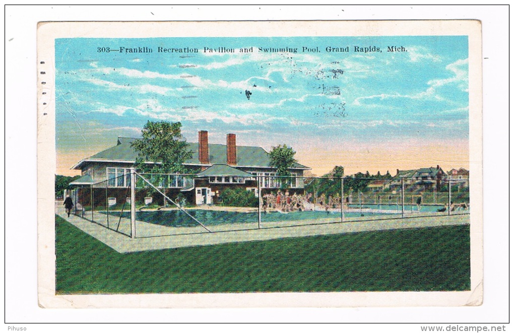 US-558    GRAND RAPIDS : Franklin Recreation Pavillon And Swimming Pool - Grand Rapids