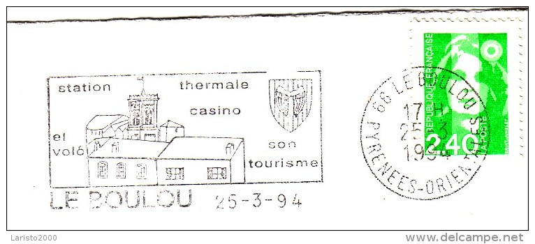 Flamme Sur Lettre - LE BOULOU - Thermalisme