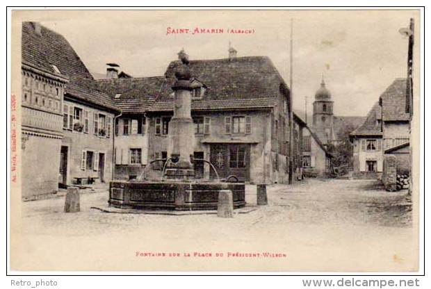 Saint-Amarin - Fontaine Vue De La Place Du Président Wilson - Saint Amarin