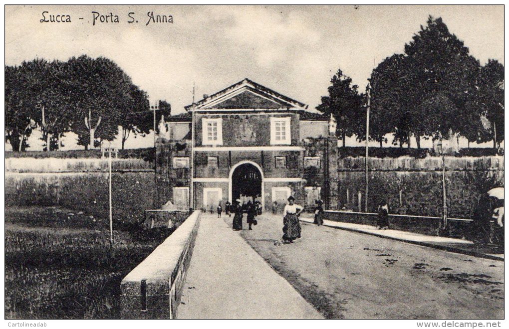 [DC6759] LUCCA - PORTA S. ANNA - Viaggiata 1913 - Old Postcard - Lucca