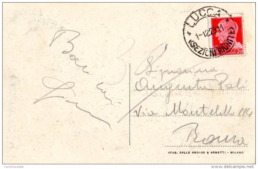 [DC6760] LUCCA - LE MURA - Viaggiata 1929 - Old Postcard - Lucca