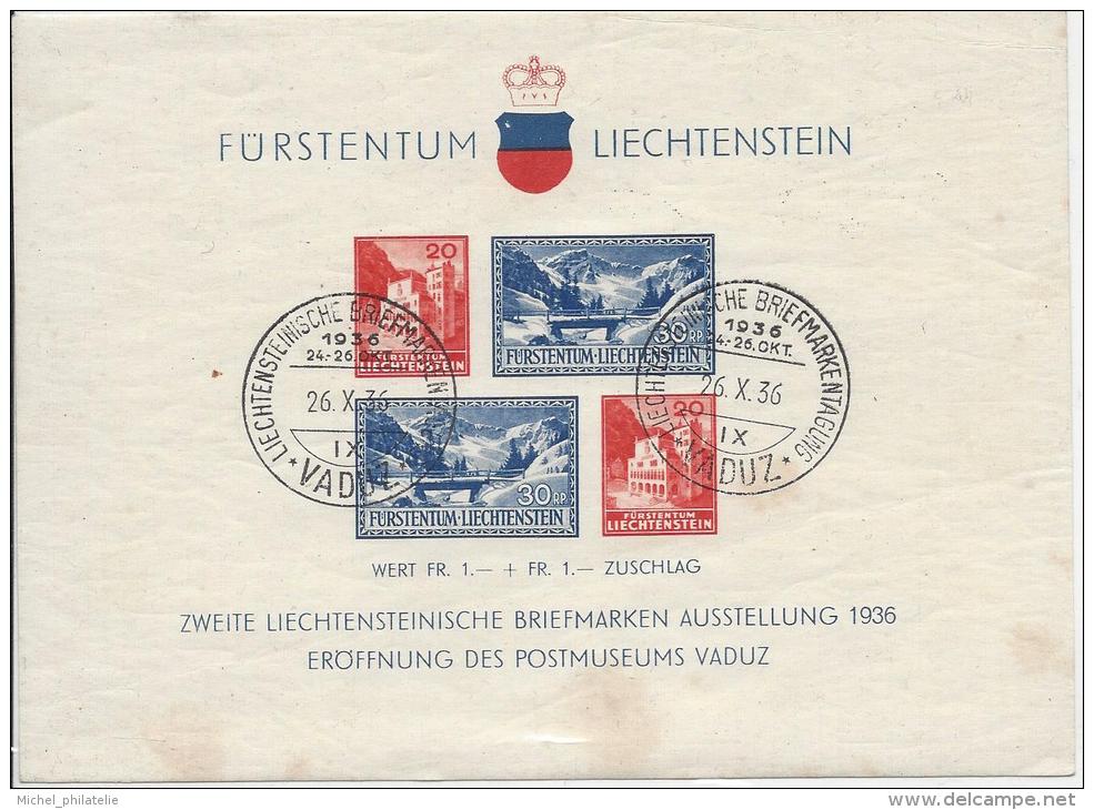 Liechtenstein BF 2 Oblitéré - Blocs & Feuillets