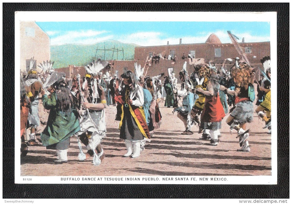 BUFFALO DANCE AT TESUQUE INDIAN PUEBLO NR SANTE FE  New Mexico USA Red Indian - Other & Unclassified