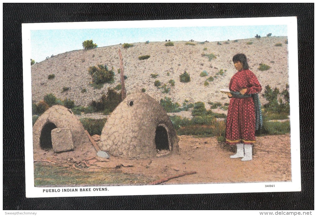 PUEBLO INDIAN BAKE OVENS COOKING BREAD ETC  New Mexico USA Red Indian - Altri & Non Classificati