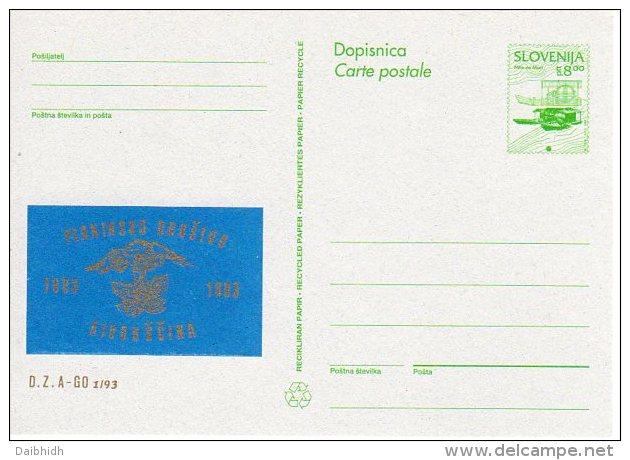 SLOVENIA 1993 8.00 T.  Commemorative Postal Stationery Card Unused.  As Michel P6a - Slovenia