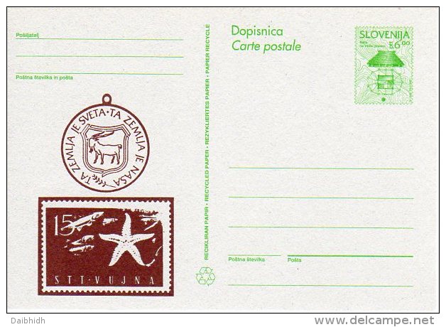 SLOVENIA 1993 6.00 T.  Commemorative Postal Stationery Card, Unused.  As Michel P5 - Slovenia