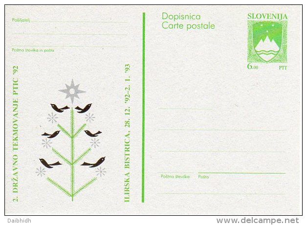 SLOVENIA 1992 6.00 T.  Arms Commemorative Postal Stationery Card, Unused.  As Michel P4 - Slowenien