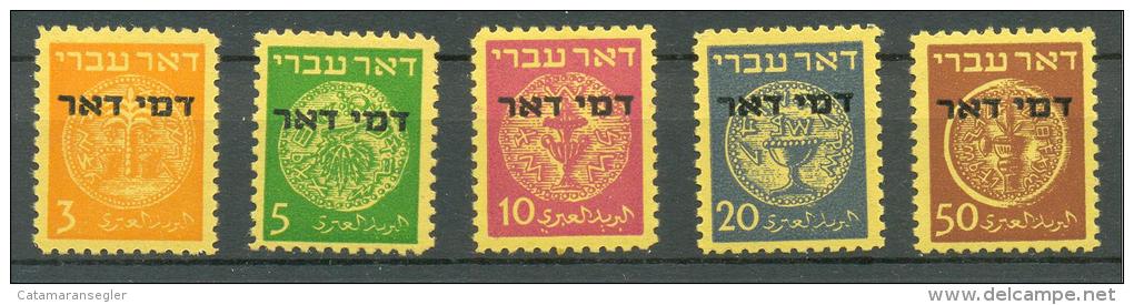 Israel - 1948, Michel/Philex Nr. : 1-5,  - Portomarken - MNH, Postfrisch - Nuevos (sin Tab)