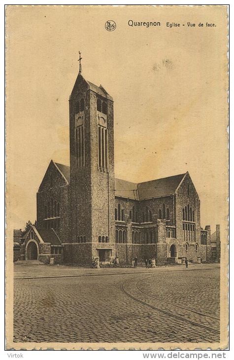 Quaregnon :  Eglise - Vue De Face - Quaregnon