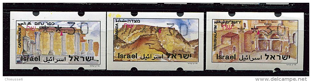 Israël - N° D.35 à D.37 (ref. Scheps) - Timbres Distributeurs - Viñetas De Franqueo (Frama)