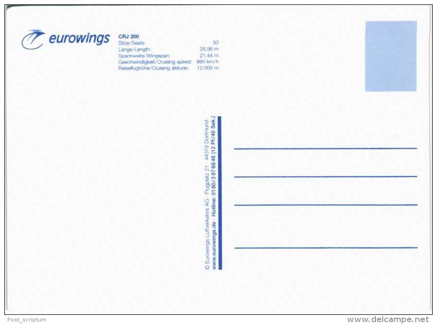 Thème -  Avion - Eurowings CRJ 200 - 1946-....: Modern Era