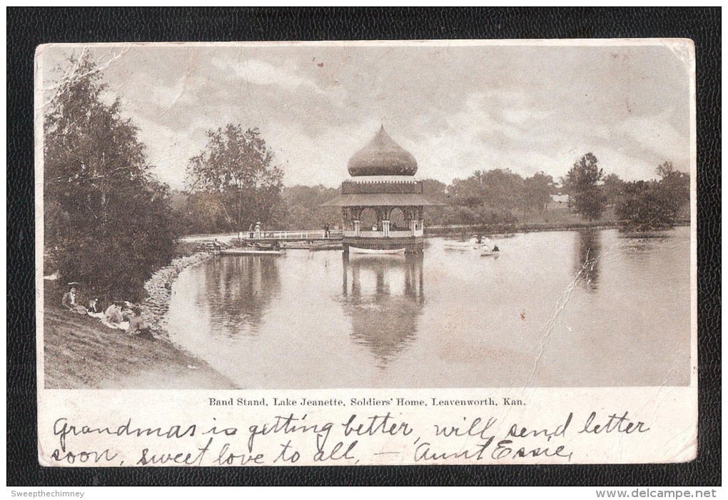 Band Stand Bandstand Lake Jeanette, Soldiers' Home Leavenworth  Kansas Usa - Andere & Zonder Classificatie