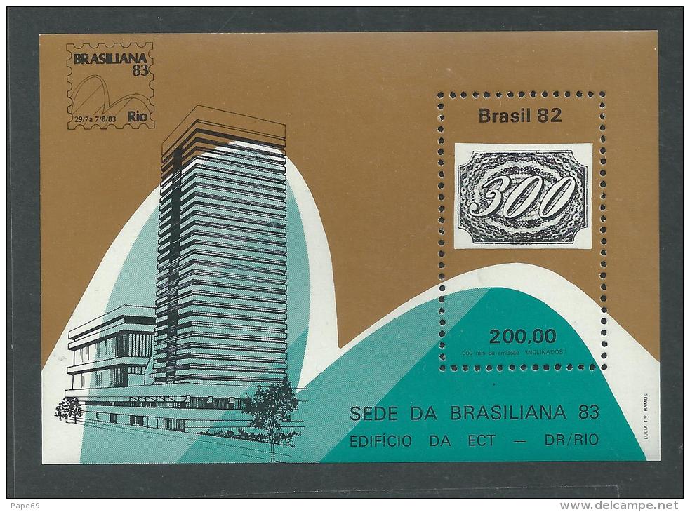 Brésil BF N° 52 XX  "Brasiliana83"exposition Philatélique à Rio De Janeiro, Le Bloc  Sans Charnière, TB - Blocs-feuillets