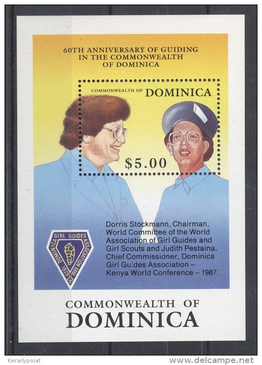 Dominica - 1989 Girl Scouts Block MNH__(TH-1736) - Dominique (1978-...)