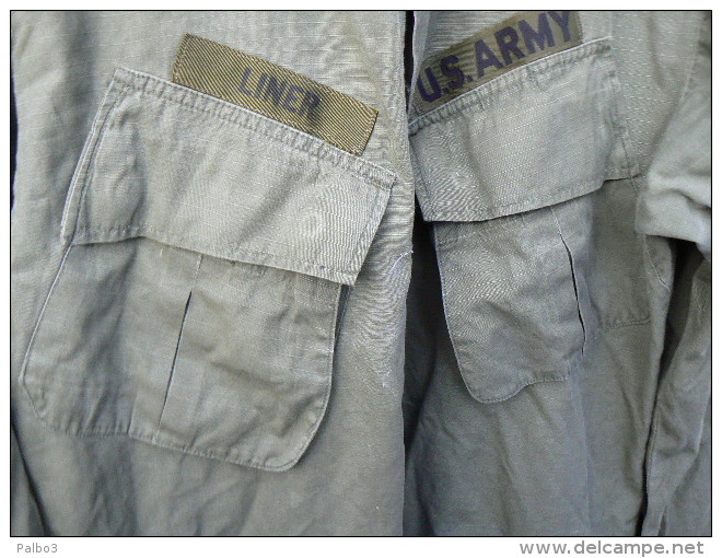 Lot Veste PARA ? écussonnée + Paire De Bottes US Guerre Du Vietnam Attribué - Equipment