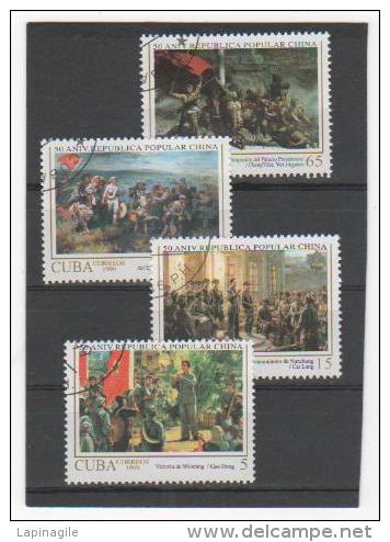 CUBA 1999 YT N° 3817 à 3820 Oblitérés - Used Stamps