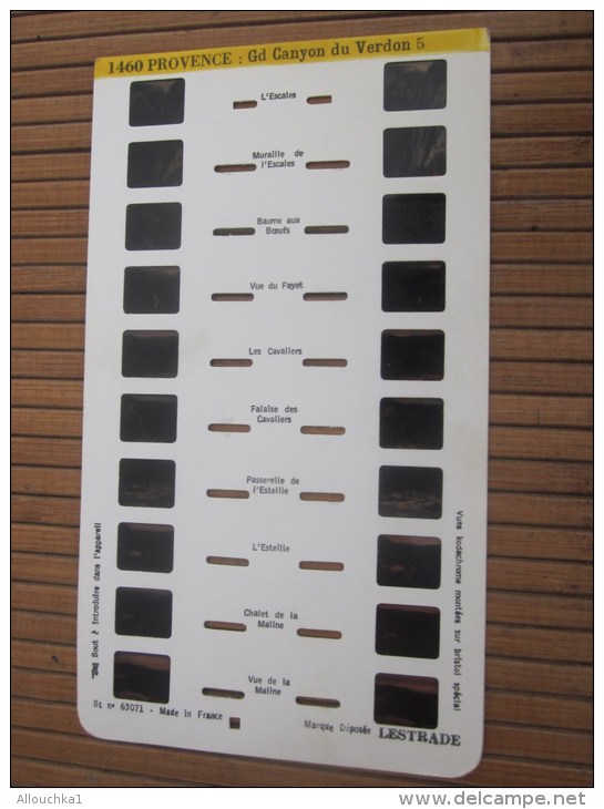 Stéréo Carte Vue Stéréoscopique En Relief Lestrade Vision En 2 Dimensions 2D -la Provence : Le Grand Canyon  Du Verdon 5 - Stereoskope - Stereobetrachter