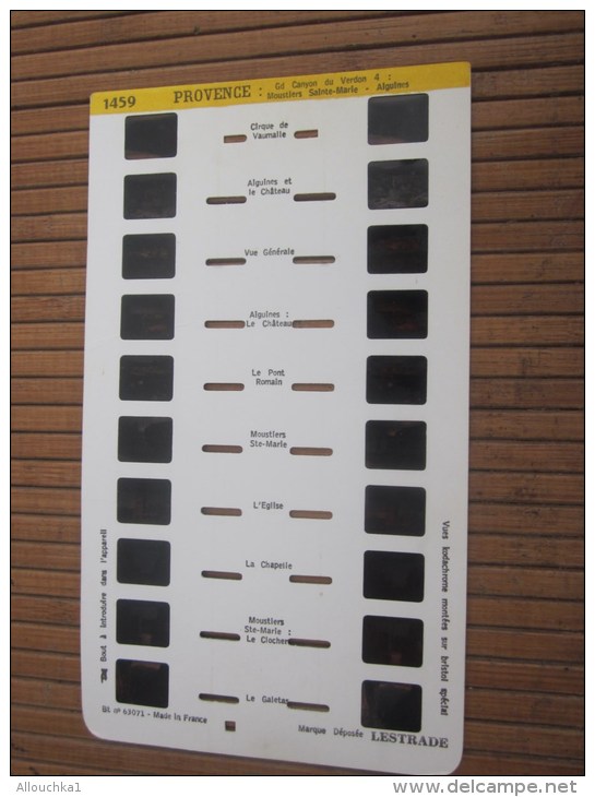 Stéréo Carte Vue Stéréoscopique En Relief Lestrade Vision En 2 Dimensions 2D -Provence Moustiers Sainte Marie Aiguines - Stereoskope - Stereobetrachter