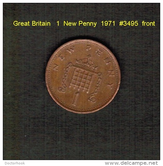 GREAT BRITAIN    1  NEW PENNY   1971  (KM # 915) - 1 Penny & 1 New Penny