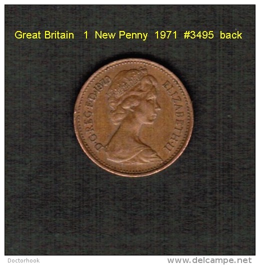 GREAT BRITAIN    1  NEW PENNY   1971  (KM # 915) - 1 Penny & 1 New Penny